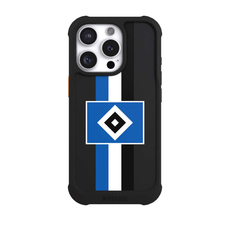 iPhone 16 Pro NIVOmax HSV Streifen - Blau-Weiß-Schwarz - ohne Hintergrund