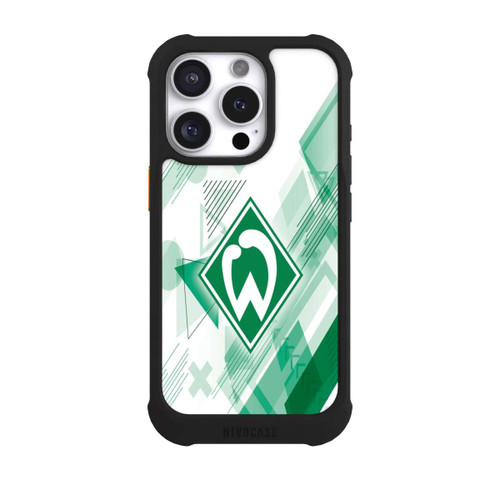 Apple iPhone 16 Pro NIVOmax Weiße Grafikelemente - Werder Bremen