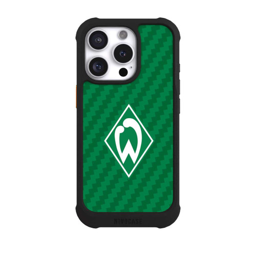 Apple iPhone 16 Pro NIVOmax Carbonlook - Werder Bremen