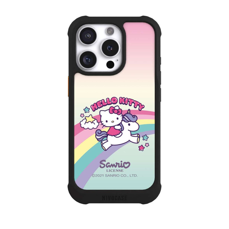iPhone 16 Pro NIVOmax Hello Kitty Regenbogen 
