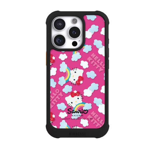 Apple iPhone 16 Pro NIVOmax Hello Kitty Regenbogenmuster