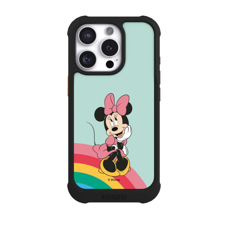 iPhone 16 Pro NIVOmax Minnie Regenbogen Portrait