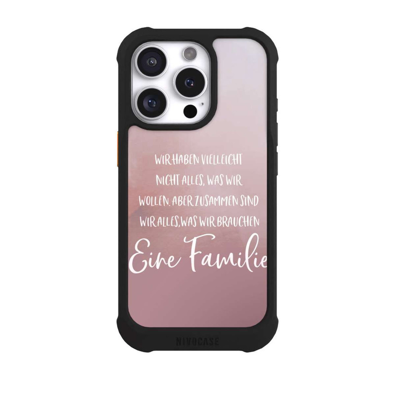 iPhone 16 Pro NIVOmax Eine Familie Altrosa