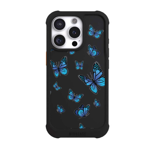 Apple iPhone 16 Pro NIVOmax Schmetterlingmuster Transparent