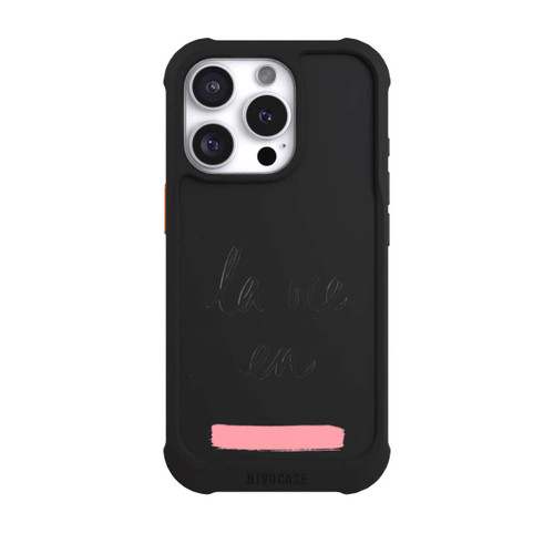 Apple iPhone 16 Pro NIVOmax La vie en Pink Transparent