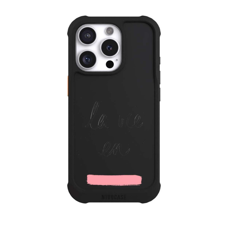 iPhone 16 Pro NIVOmax La vie en Rosa Transparent