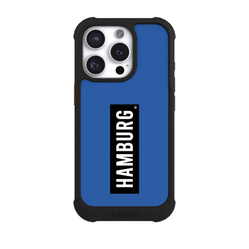 Apple iPhone 16 Pro NIVOmax HSV Hamburg Schwarz Blau