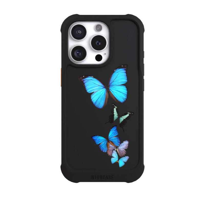 iPhone 16 Pro NIVOmax Schmetterling Transparent