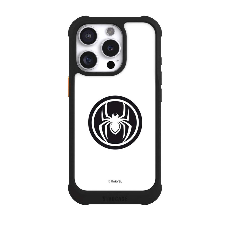 iPhone 16 Pro NIVOmax Spider-Man Logo White