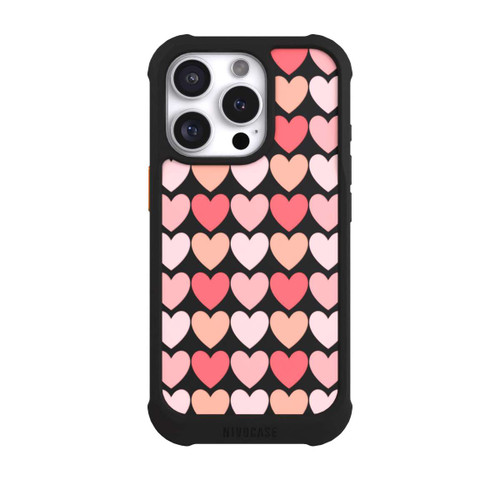 Apple iPhone 16 Pro NIVOmax Rosa Schattenherzen