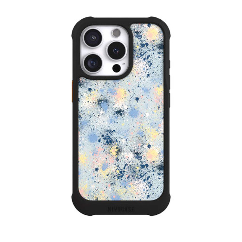 Apple iPhone 16 Pro NIVOmax Tintentropfen Staub Textur Blau