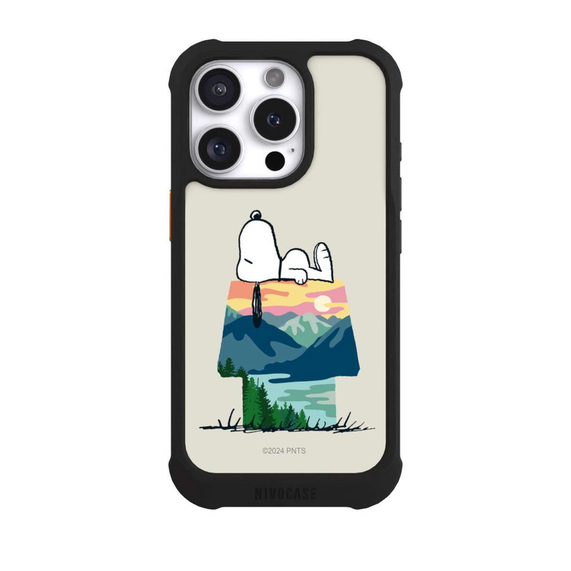 iPhone 16 Pro NIVOmax Snoopy Camping Hütte