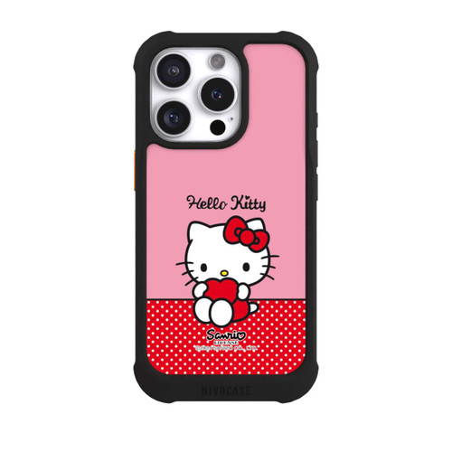 Apple iPhone 16 Pro NIVOmax Hello Kitty sitzend mit Herz