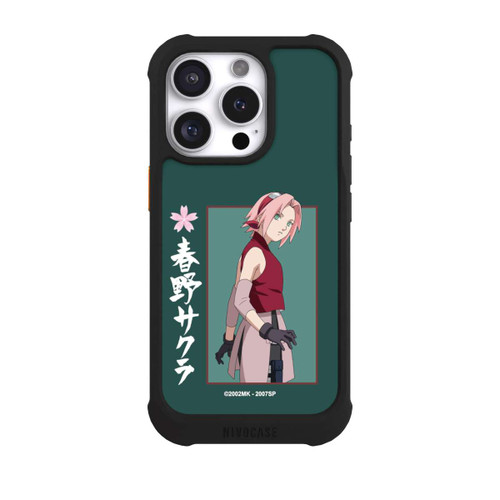 Apple iPhone 16 Pro NIVOmax Sakura Grüner Hintergrund