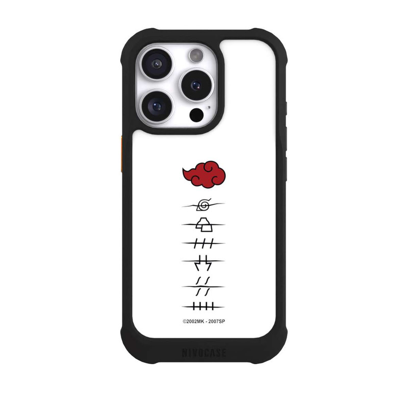 iPhone 16 Pro NIVOmax Akatsuki Mitgliedersymbole Weiß