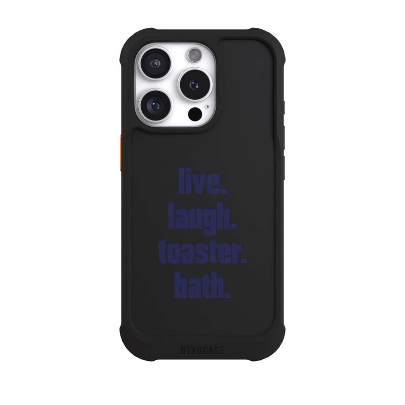 iPhone 16 Pro NIVOmax Live. Laugh. Toaster. Bath.