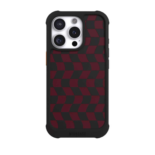 Apple iPhone 16 Pro NIVOmax Karo Weinrot