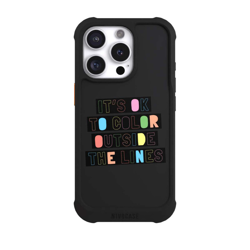 iPhone 16 Pro NIVOmax Color Outside The Line Transparent