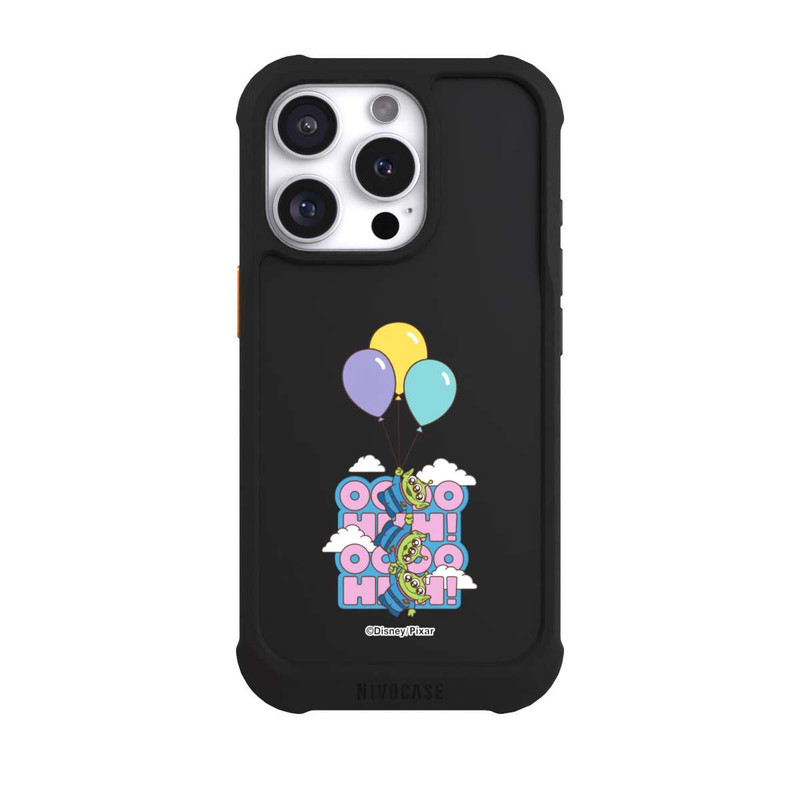 iPhone 16 Pro NIVOmax Toy Story Aliens Balloons OOOOHHH Transparent