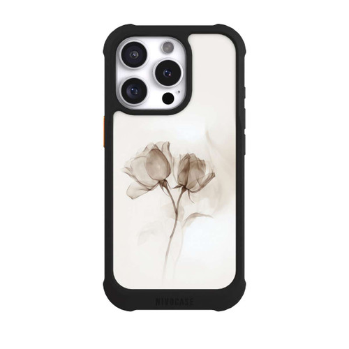 Apple iPhone 16 Pro NIVOmax Braune Rose Blume Nebel