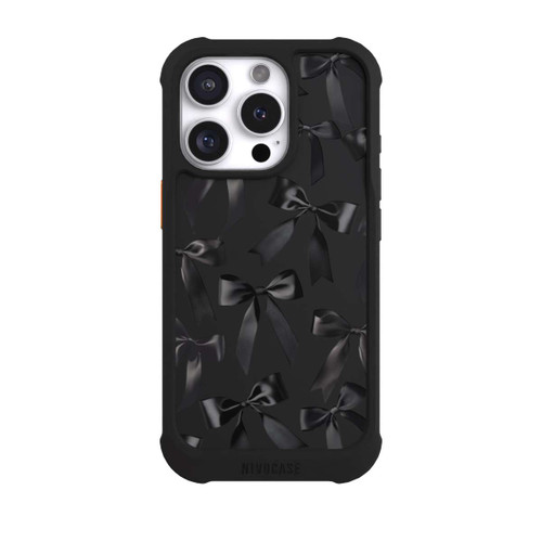 Apple iPhone 16 Pro NIVOmax Schwarze Satinschleifen