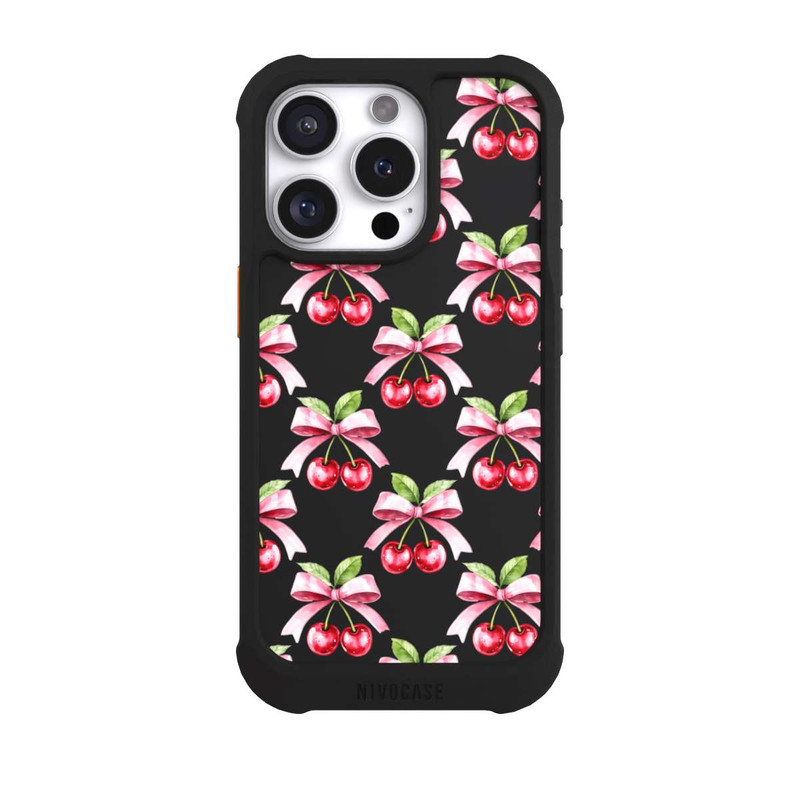 iPhone 16 Pro NIVOmax Cherry Bow Art with AI