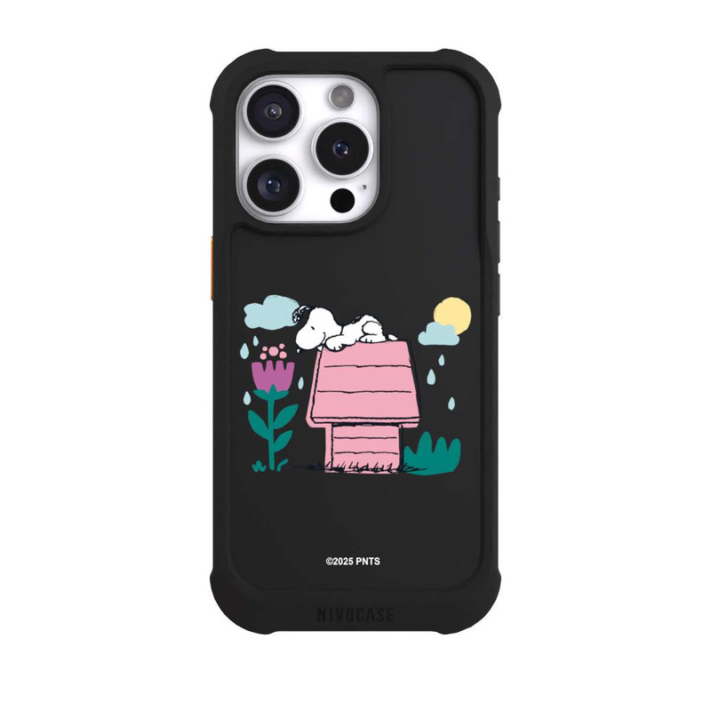 iPhone 16 Pro NIVOmax Snoopy Hundehütte Frühling transparent