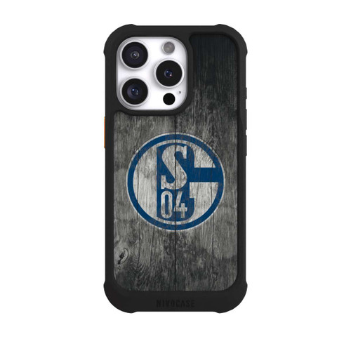 Apple iPhone 16 Pro NIVOmax Schalke 04 Holz Look
