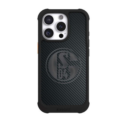 Apple iPhone 16 Pro NIVOmax Schalke 04 Carbon Look