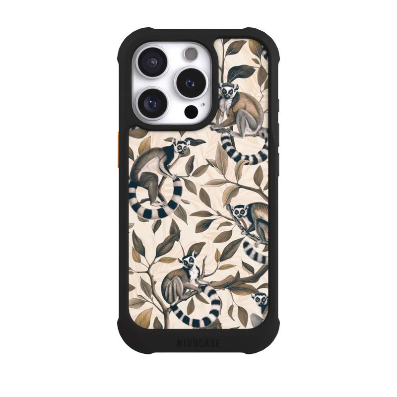 iPhone 16 Pro NIVOmax Lush Tropical Lemur Paradise