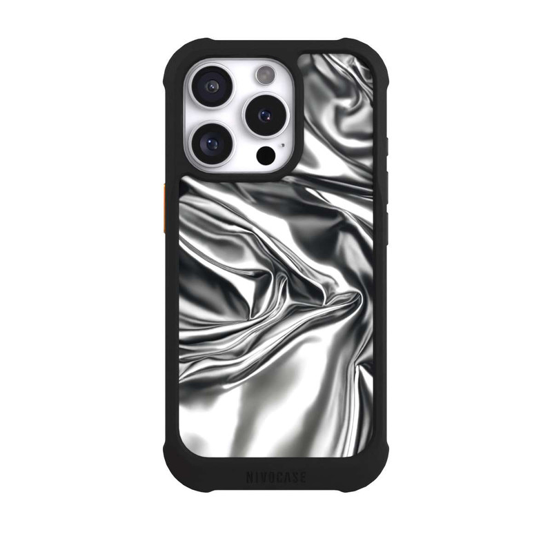 iPhone 16 Pro NIVOmax Shiny Chrome Silver