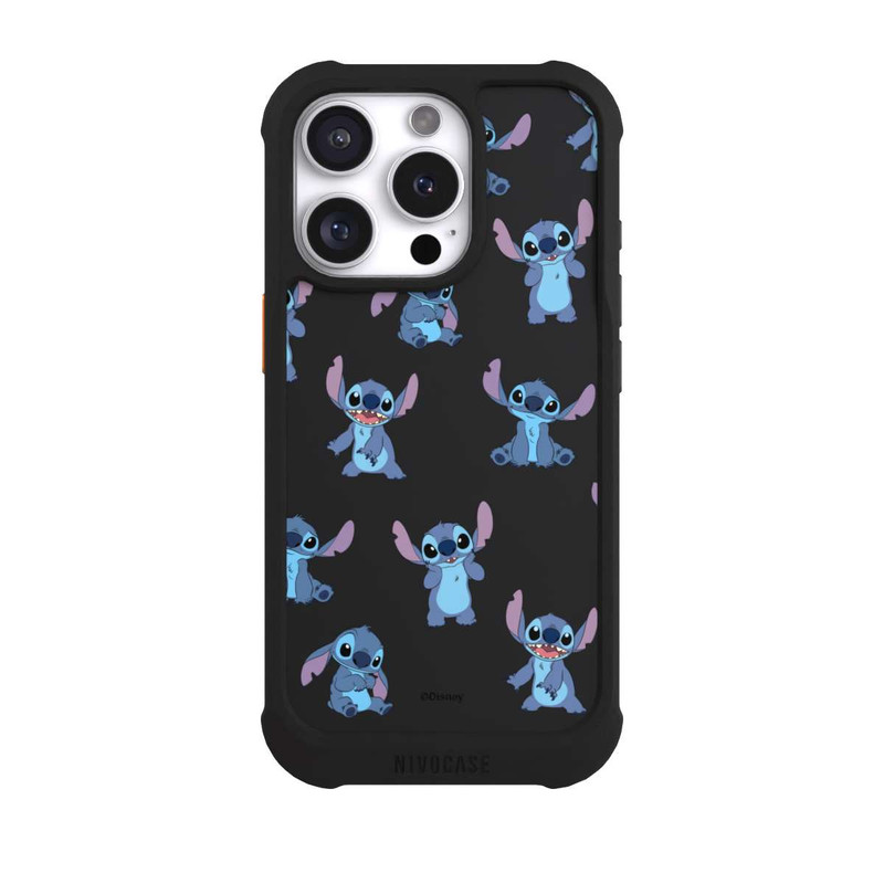 iPhone 16 Pro NIVOmax Stitch Faces Pattern Transparent