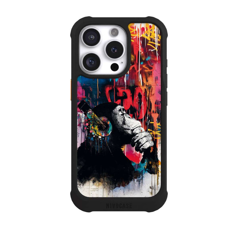 iPhone 16 Pro NIVOmax Chimp Blue Streetart