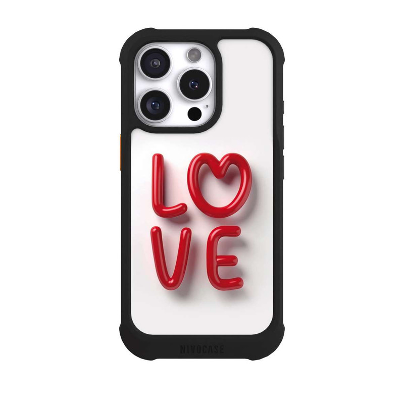 iPhone 16 Pro NIVOmax Love Statement Red with AI