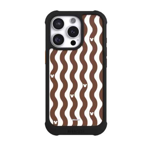 Apple iPhone 16 Pro NIVOmax Mickey Mouse Brown Pattern Waves
