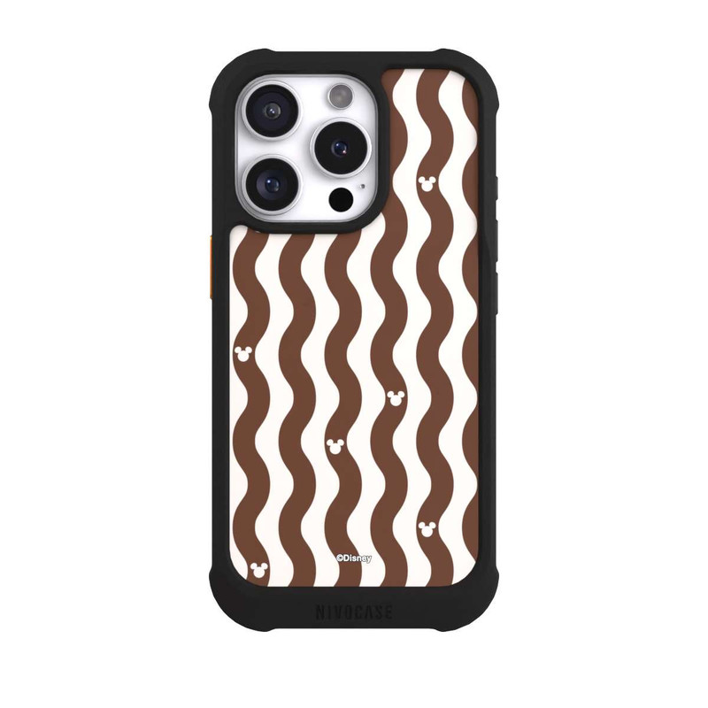iPhone 16 Pro NIVOmax Micky Muster Braune Wellen