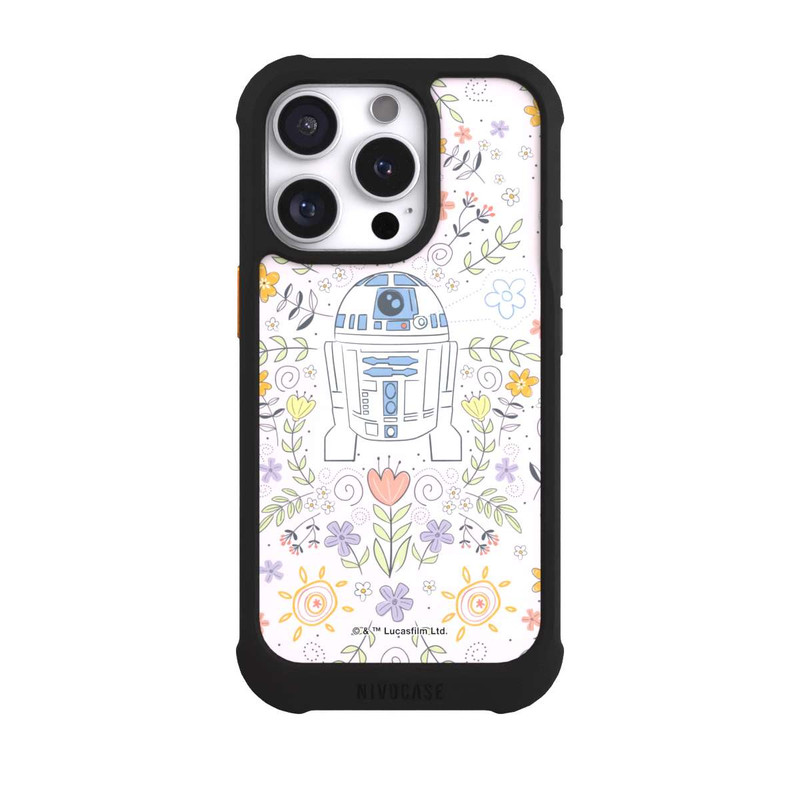 iPhone 16 Pro NIVOmax R2D2 Blumen Muster