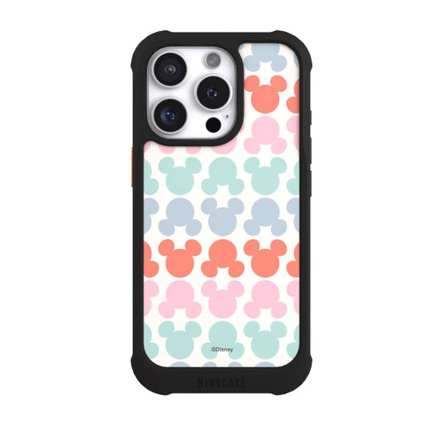 Apple iPhone 16 Pro NIVOmax Disney Mickey Icon Pattern Red and Pink