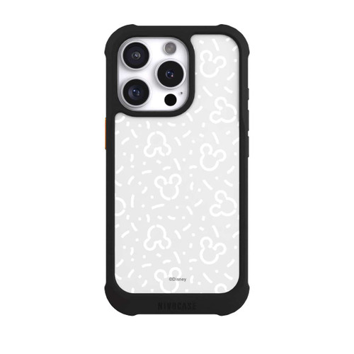 Apple iPhone 16 Pro NIVOmax Disney Mickey Icon Pattern Grey
