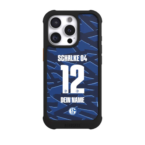 Apple iPhone 16 Pro NIVOmax Schalke 04 Trikot Personalisierbar 25-26