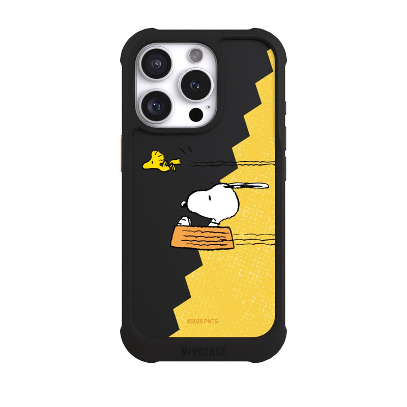 iPhone 16 Pro NIVOmax Peanuts-Snoopy und Woodstock Transparent