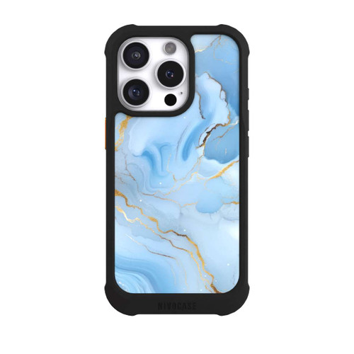 Apple iPhone 16 Pro NIVOmax Blauer Marmor