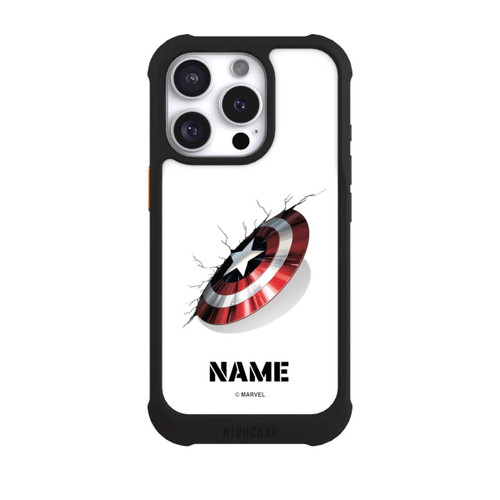 Apple iPhone 16 Pro NIVOmax Captain America Shield Personalisierbar