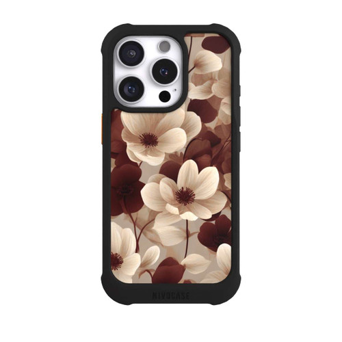 Apple iPhone 16 Pro NIVOmax Naturfarbenes Blumenmuster mit KI