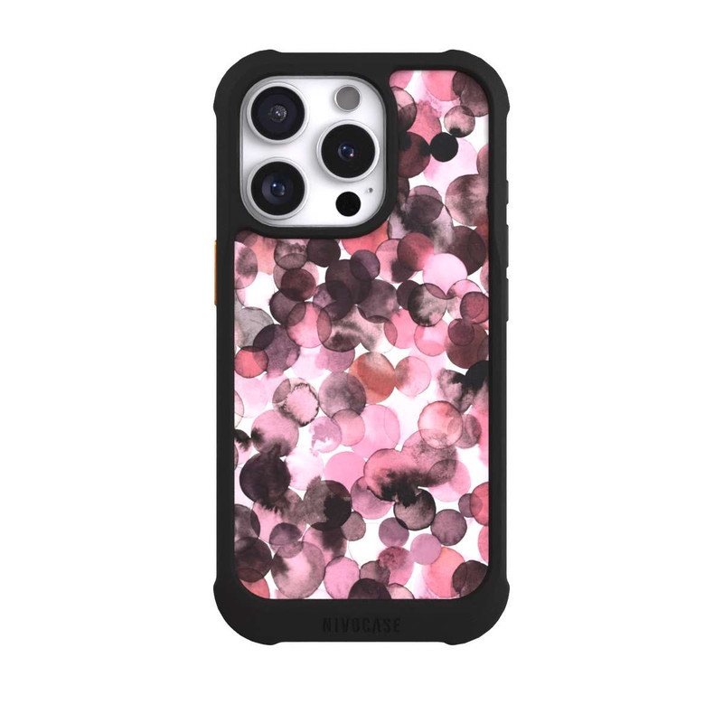 iPhone 16 Pro NIVOmax Blätterzauber Pink