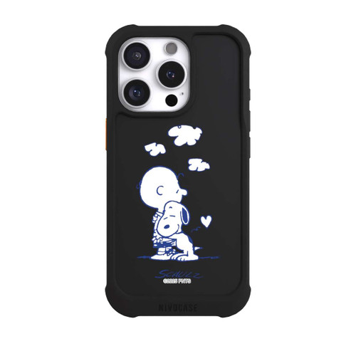 Apple iPhone 16 Pro NIVOmax Peanuts Charlie Brown Snoopy Hug Transparent
