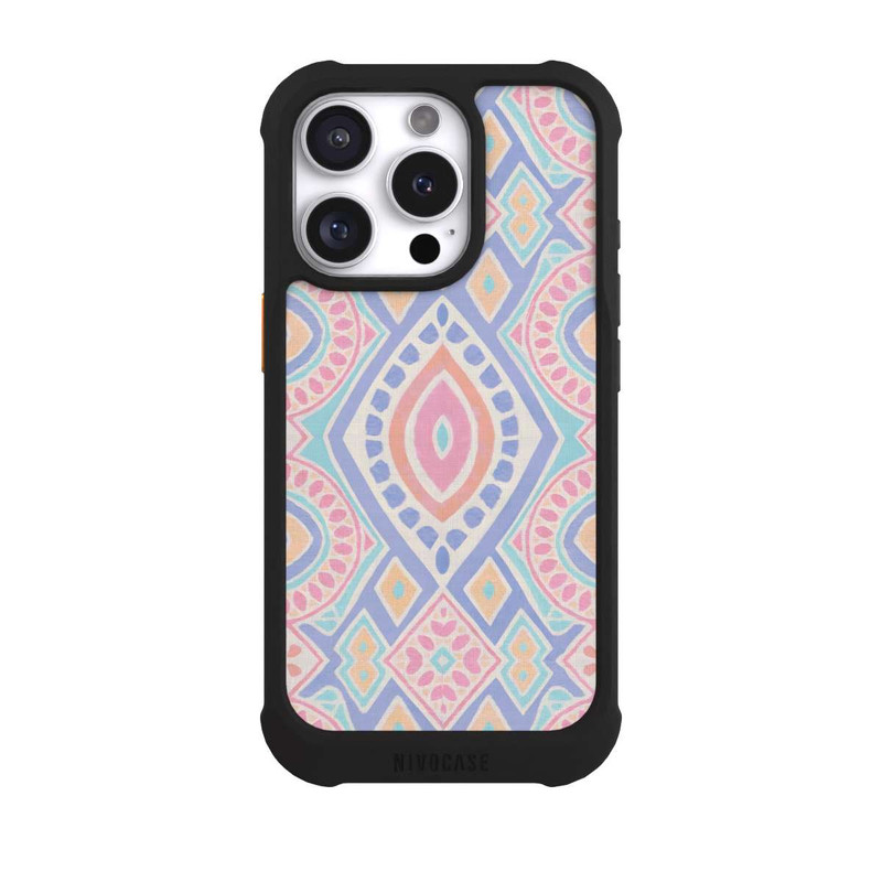 iPhone 16 Pro NIVOmax Boho Geometric Mosaic Intricate Tribal Design