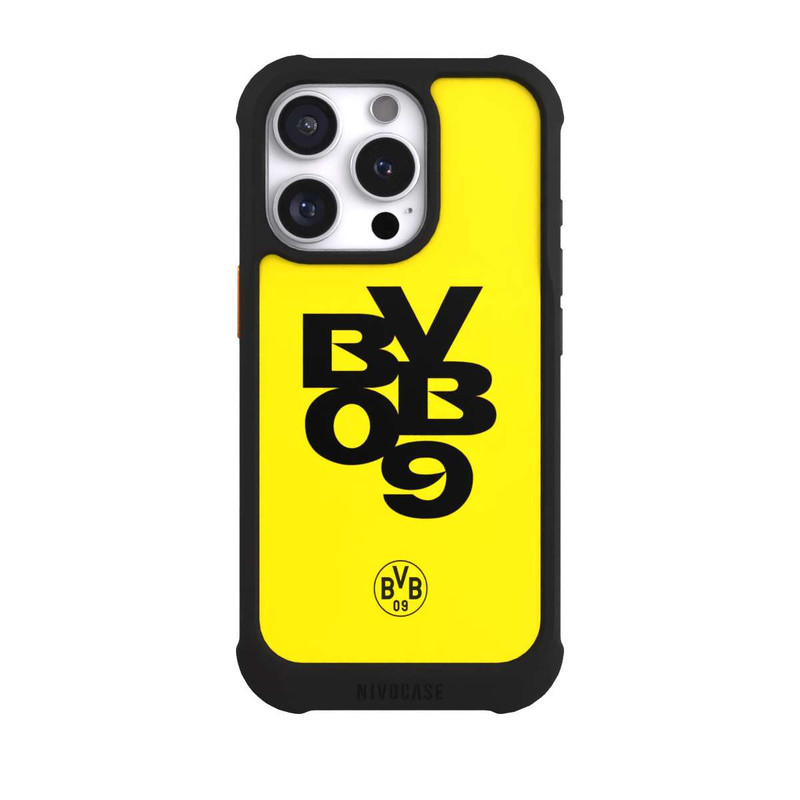 iPhone 16 Pro NIVOmax BVB09 Schwarz Gelb