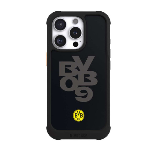 Apple iPhone 16 Pro NIVOmax BVB09 Grau Schwarz
