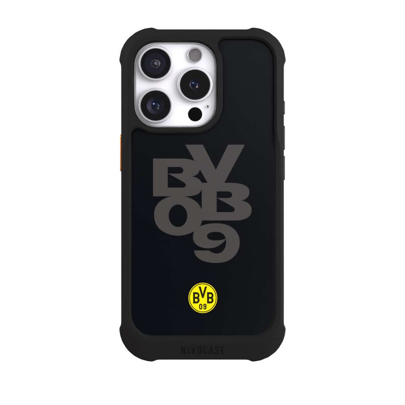 iPhone 16 Pro NIVOmax BVB09 Grau Schwarz